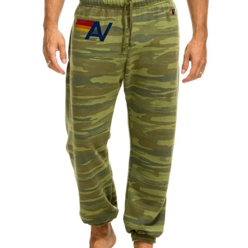 NWT AVIATOR NATION CAMO LOGO SWEATPANTS MEDIUM M